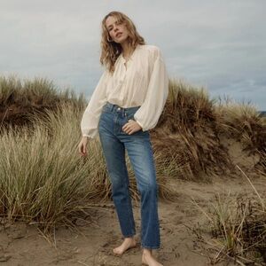 DOEN Jane Blouse in Salt